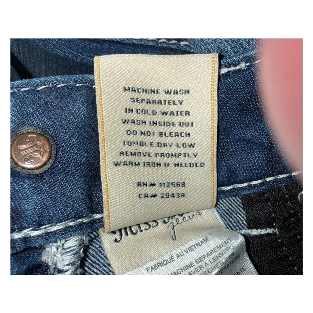 Miss Me - JD1102S Skinny Jeans - Dark Wash Contrast Stitch Denim - Size 25 - Picture 8 of 9